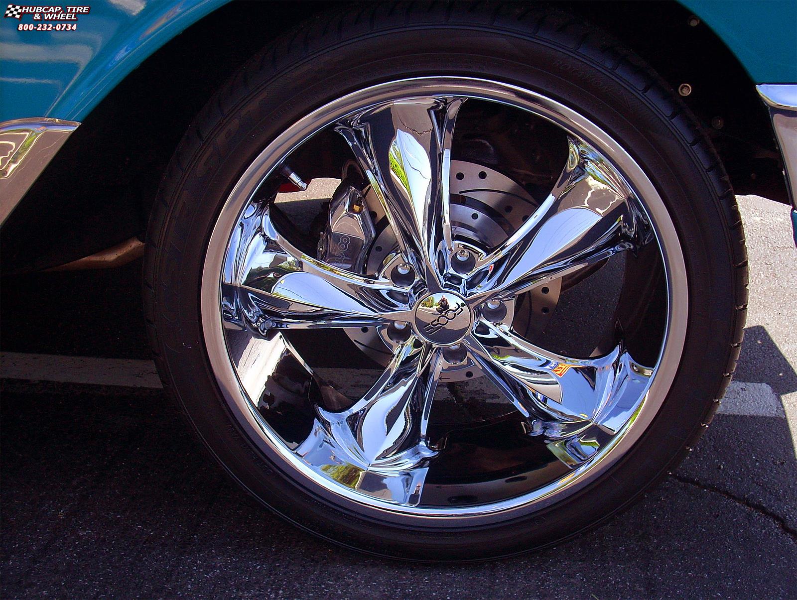 vehicle gallery/1956 chevrolet bel air foose nitrous se f300  Chrome wheels and rims