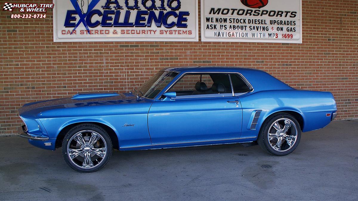 vehicle gallery/1969 ford mustang foose nitrous se f300  Chrome wheels and rims