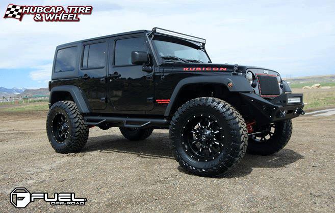 vehicle gallery/jeep wrangler fuel krank d517 20X10  Matte Black & Milled wheels and rims