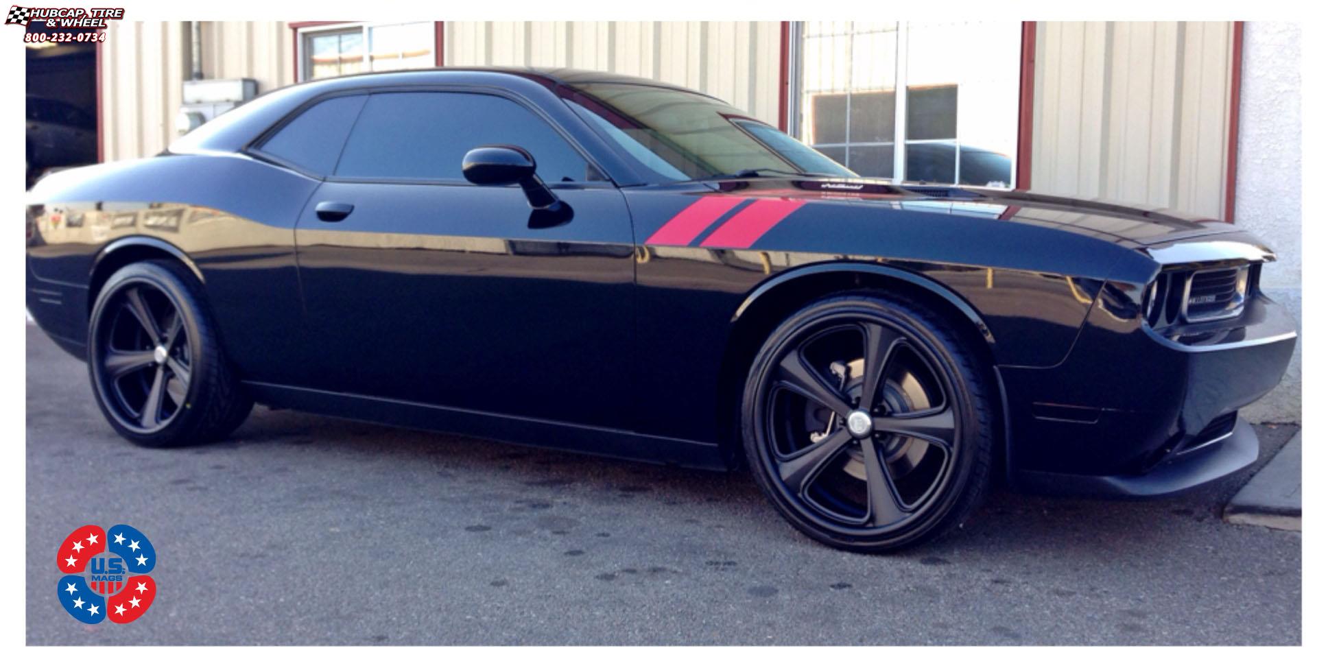 vehicle gallery/dodge challenger us mags milner u514 concave 22X9  Polished wheels and rims