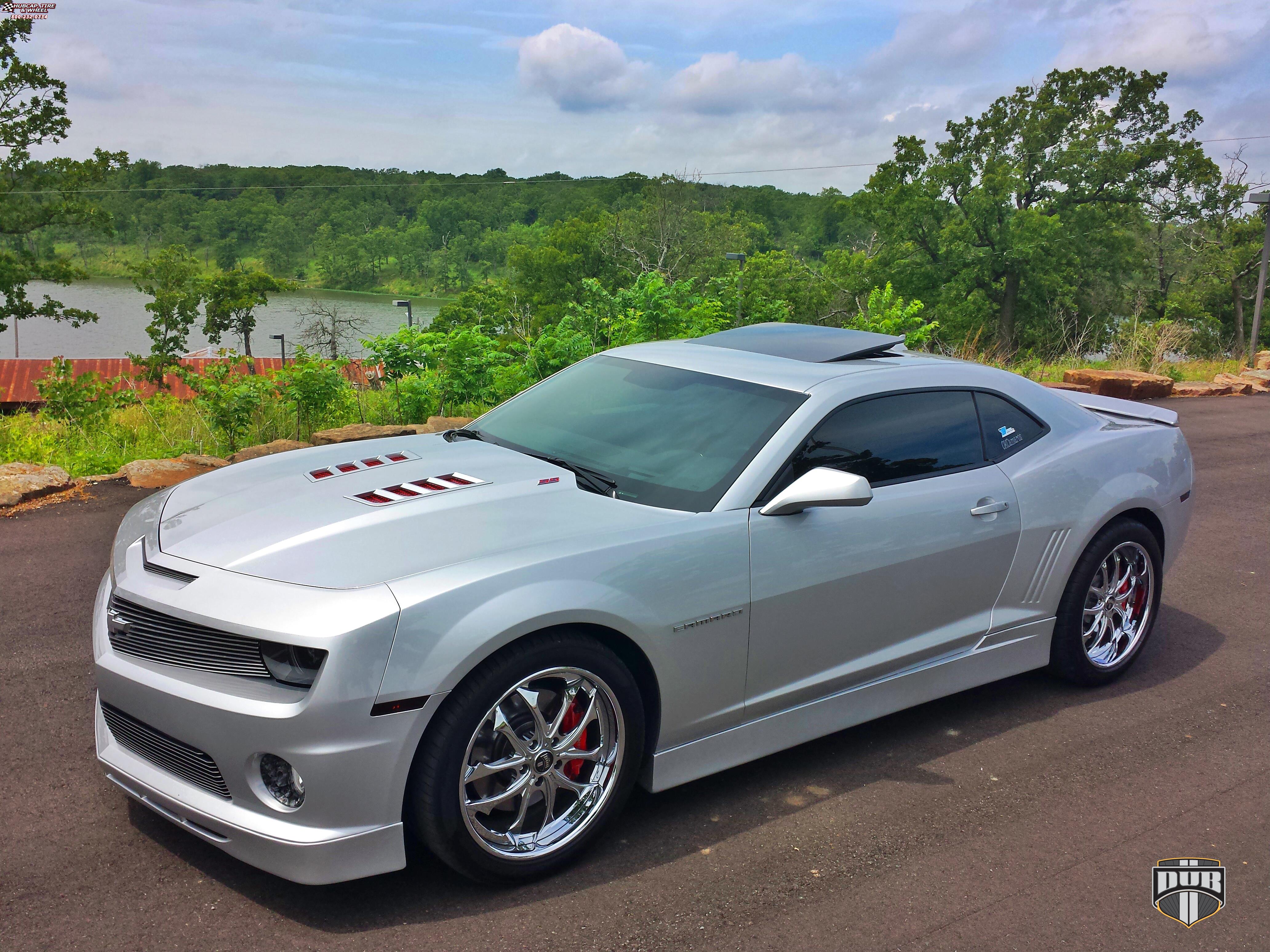 vehicle gallery/chevrolet camaro dub c18 triton 20X9  Chrome wheels and rims