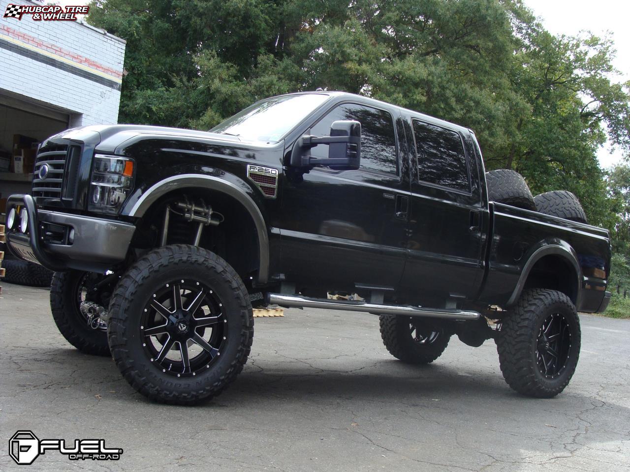 vehicle gallery/ford f 250 fuel maverick d262 0X0  Black & Milled wheels and rims