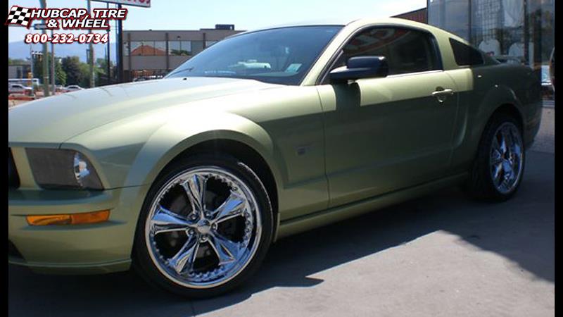 vehicle gallery/2008 ford mustang foose nitrous se f300  Chrome wheels and rims