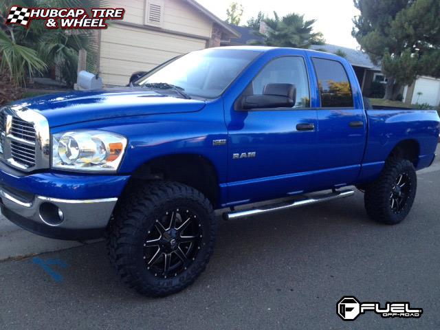 vehicle gallery/dodge ram fuel maverick d538 0X0  Black & Milled wheels and rims