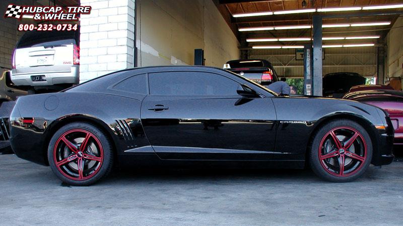 vehicle gallery/2010 chevrolet camaro foose speed f136  Black  Machined wheels and rims