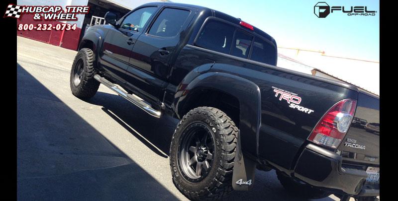 vehicle gallery/toyota tacoma fuel trophy d552 20X9  Matte Anthracite w/ Black Ring wheels and rims