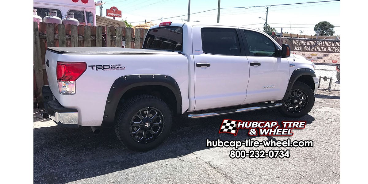 vehicle gallery/2012 toyota tundra xd series xd825 buck 25 20x9  Gloss Black Milled wheels and rims