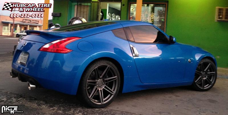 vehicle gallery/nissan 370z niche lucerne m145 20x9  Anthracite wheels and rims