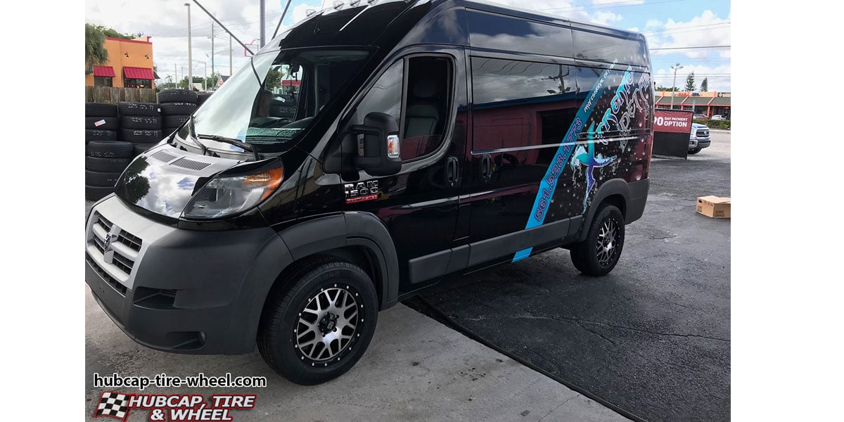 vehicle gallery/2014 dodge promaster xd series xd820 grenade 18x9  Black & Machined wheels and rims