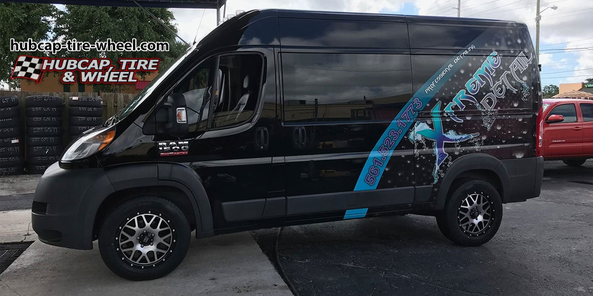 vehicle gallery/2014 dodge promaster xd series xd820 grenade 18x9  Black & Machined wheels and rims