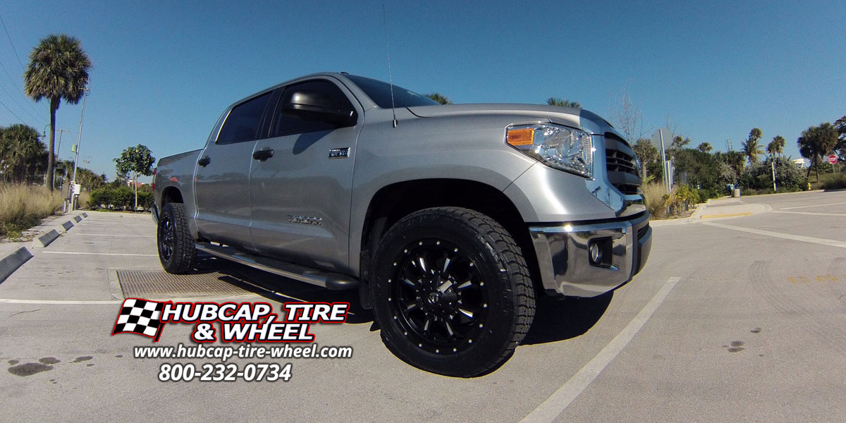 vehicle gallery/toyota tundra fuel krank d517 20X9  Matte Black & Milled wheels and rims