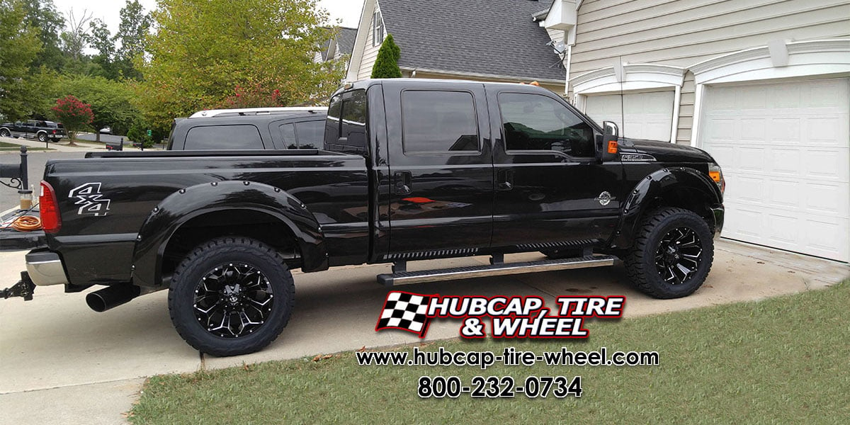 vehicle gallery/2015 ford f 350 super duty fuel assault d576 20x10  Gloss Black Milled wheels and rims