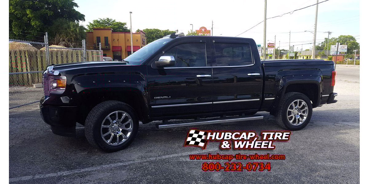 vehicle gallery/2015 gmc sierra 1500 fuel hostage d530 22x95  Chrome wheels and rims