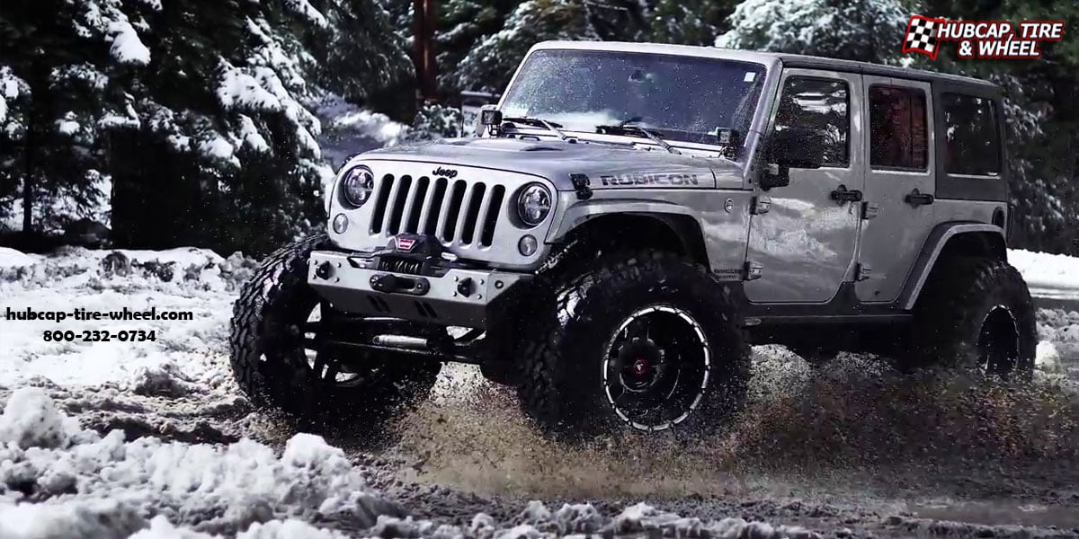 vehicle gallery/2015 jeep rubicon asanti offroad ab809 enforcer matte black tinted clear 17x9 custom aftermarket truck  Matte Black w/ Tinted Clear wheels and rims