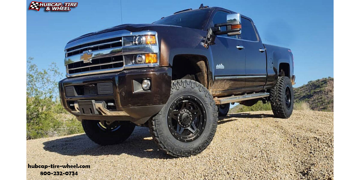 vehicle gallery/2016 chevy silverado xd series xd138 brute satin black 20x9 custom aftermarket truck  Satin Black wheels and rims