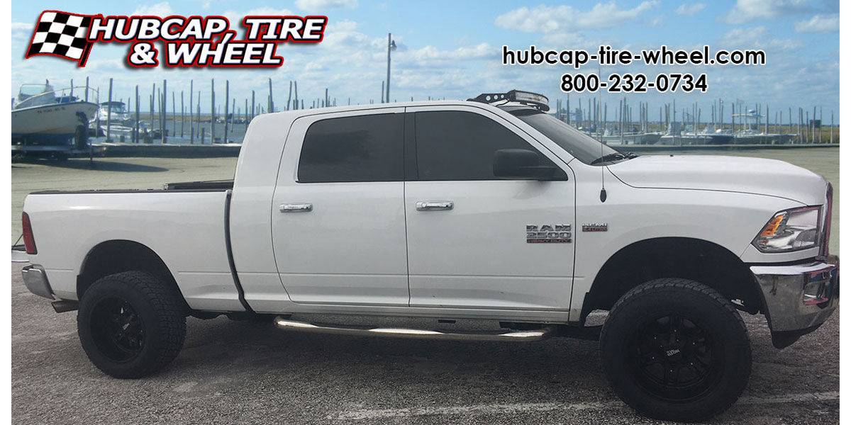 vehicle gallery/2016 dodge ram 2500 moto metal mo969 20x12  Satin Black wheels and rims