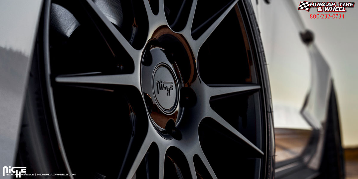 vehicle gallery/2016 ford mustang niche m152 vicenza gloss black 20x9 custom aftermarket  Gloss Black wheels and rims