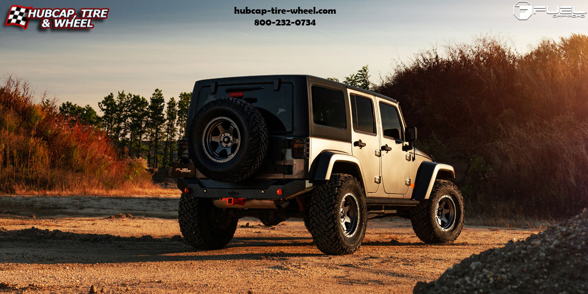 vehicle gallery/2016 jeep fuel d665 shok anthracite 20x9 custom aftermarket truck  Anthracite wheels and rims