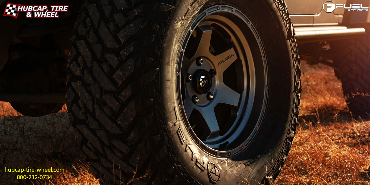 vehicle gallery/2016 jeep fuel d665 shok anthracite 20x9 custom aftermarket truck  Anthracite wheels and rims