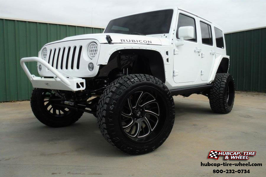 vehicle gallery/jeep wrangler xd series xd826 surge  Satin Black Milled wheels and rims
