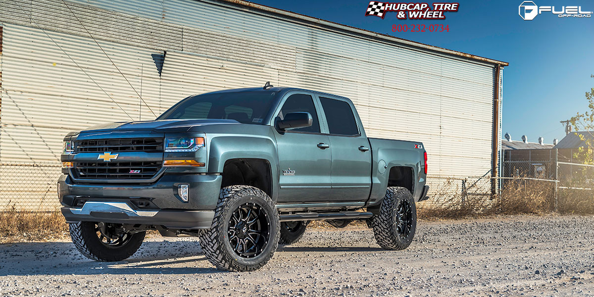 Chevrolet Silverado Fuel D627 Vandal Gloss Black Milled 20 X 9