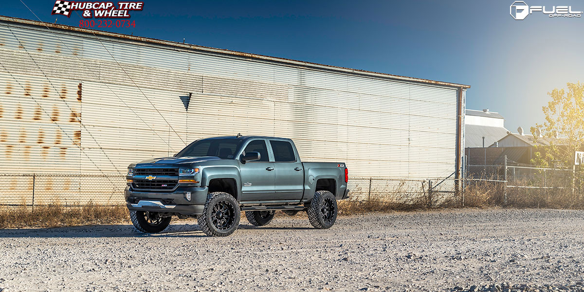 Chevrolet Silverado Fuel D627 Vandal Gloss Black Milled 20 X 9