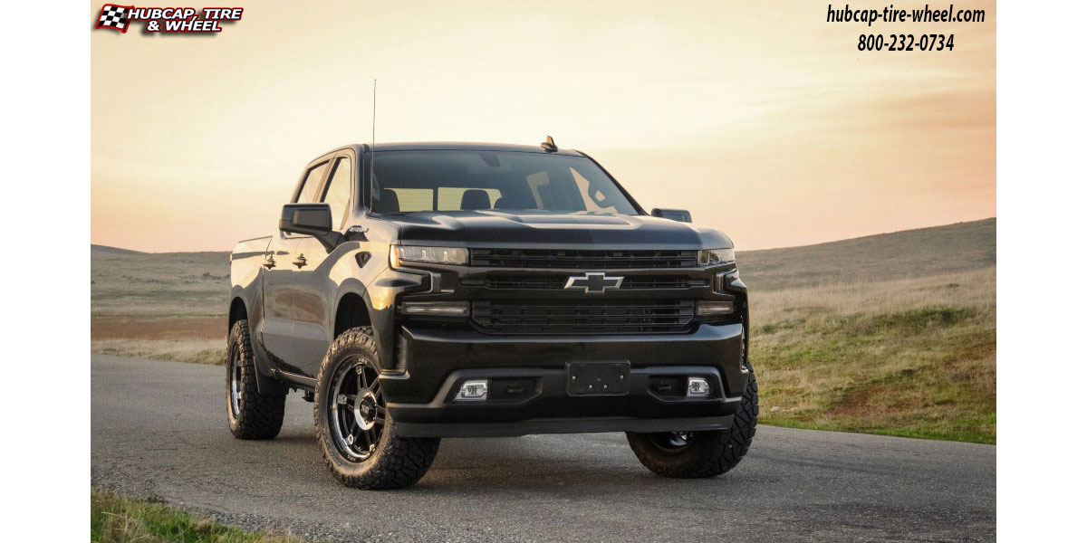 vehicle gallery/2017 chevy silverado xd series xd840 spy II gloss black machined 20x10 custom aftermarket truck  Gloss Black Machined wheels and rims