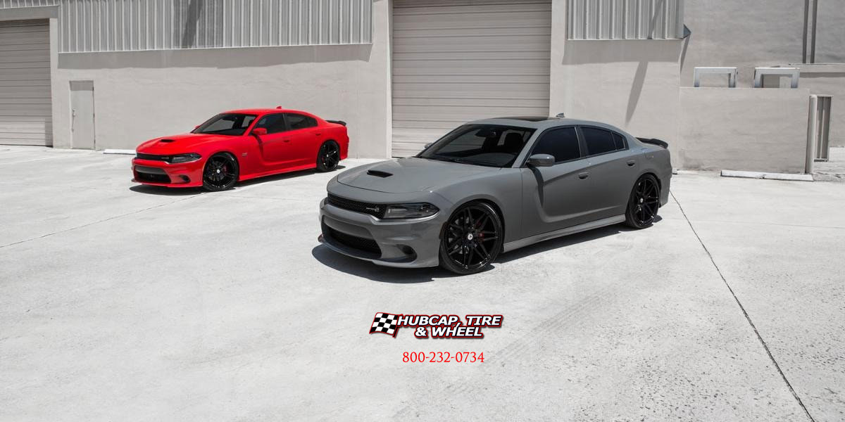 vehicle gallery/2017 dodge charger asanti black label abl 11 gloss black 20x85 custom aftermarket  Gloss Black wheels and rims