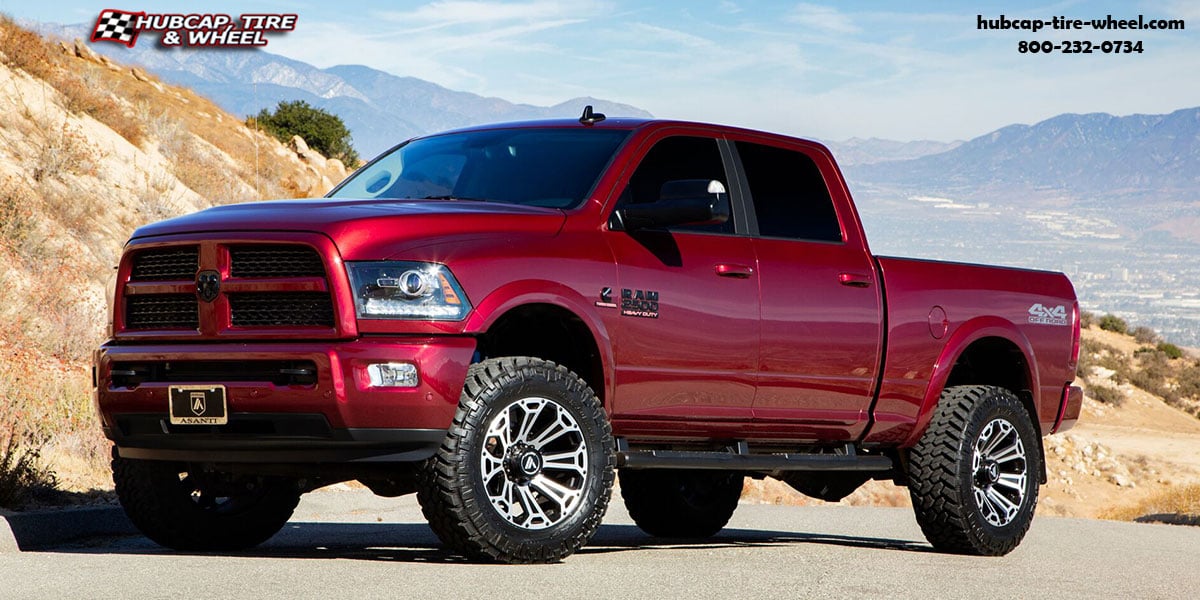 vehicle gallery/2017 dodge ram 2500 asanti offroad ab813 cleaver black machined 22x10 custom aftermarket truck  Black Machined wheels and rims