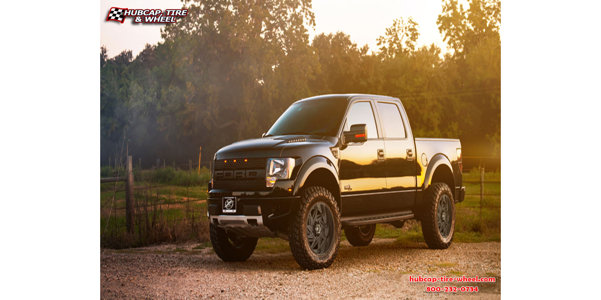 vehicle gallery/2017 ford f 150 xf 203 black milled 20x14 custom aftermarket truck  Black Milled wheels and rims