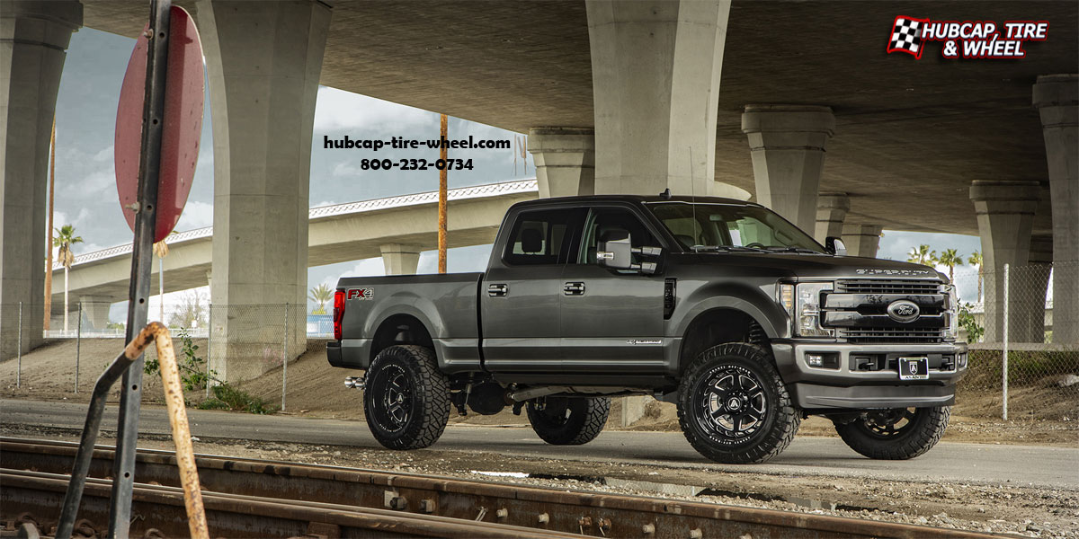 vehicle gallery/2017 ford f 250 super duty asanti offroad ab816 anvil gloss black milled 22x12 custom aftermarket truck Gloss Black Milled wheels and rims