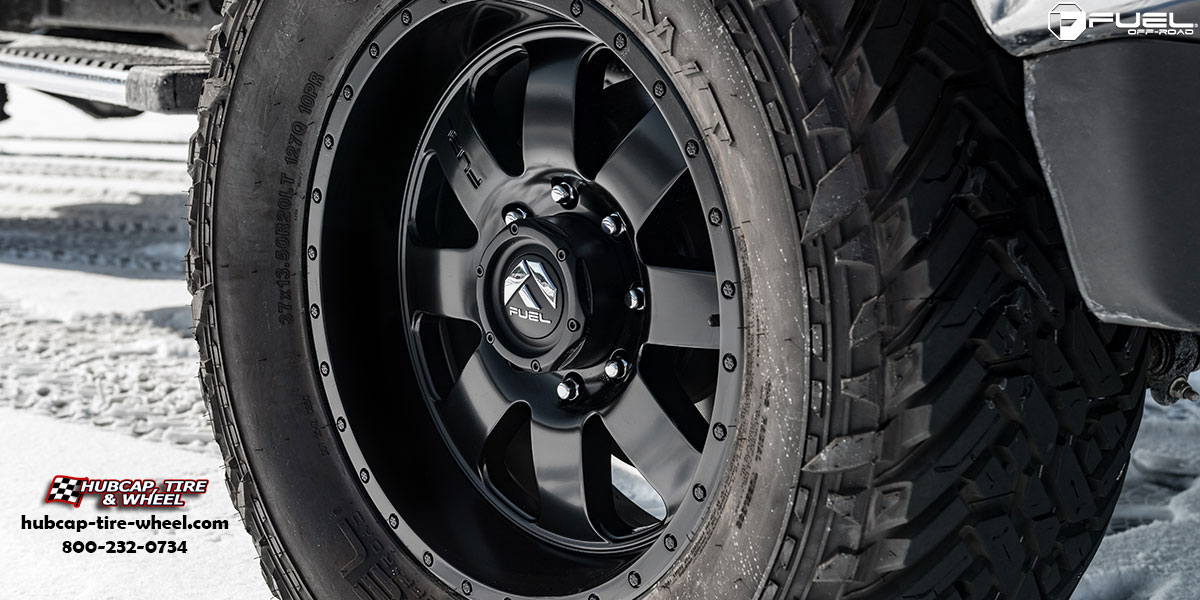 vehicle gallery/ford f 250 super duty fuel baja d626 20x9  Satin Black wheels and rims