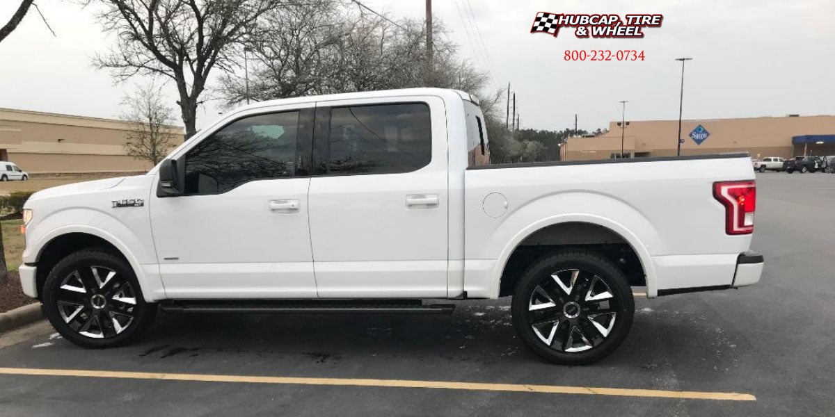 vehicle gallery/2017 ford f150 kmc km710 takedown satin black 20x85 custom aftermarket  Satin Black wheels and rims