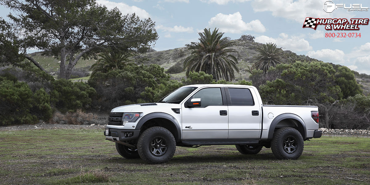 vehicle gallery/2017 ford f 150 fuel d590 ripper gloss black milled 17x9 custom aftermarket  Gloss Black & Milled wheels and rims