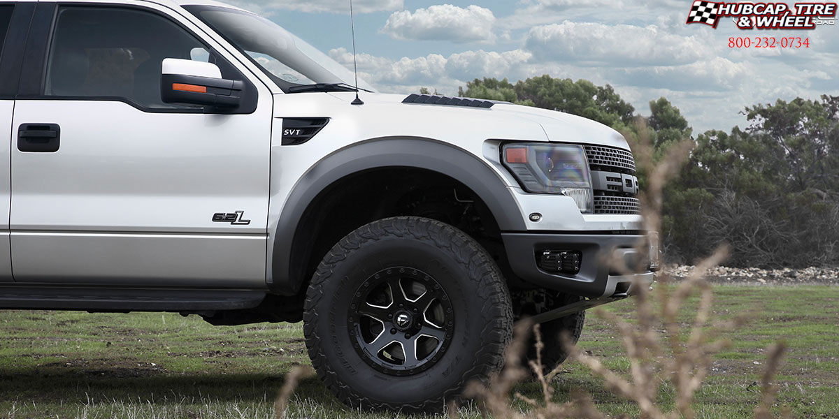 vehicle gallery/2017 ford f 150 fuel d590 ripper gloss black milled 17x9 custom aftermarket  Gloss Black & Milled wheels and rims