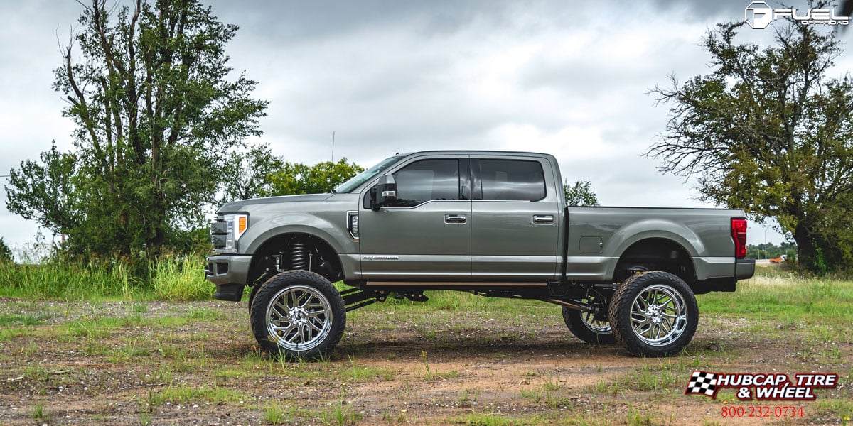 vehicle gallery/2017 ford f 250 super duty fuel d609 triton chrome 26x12 custom aftermarket  Chrome wheels and rims