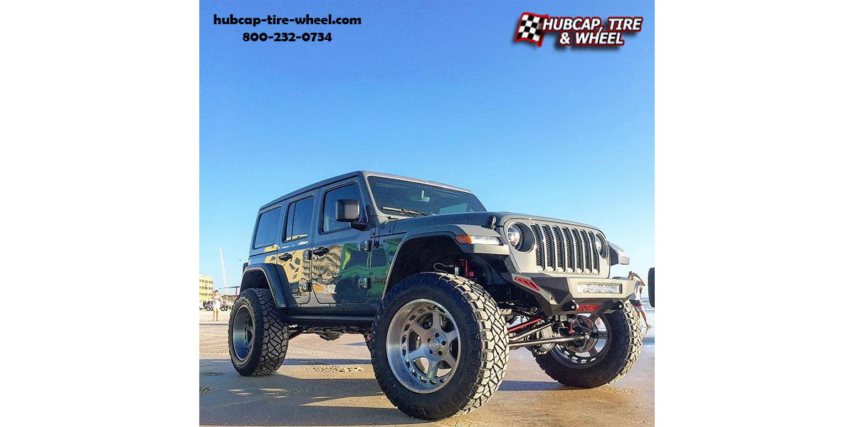 vehicle gallery/2017 jeep wrangler asanti offroad ab816 anvil titanium brushed 22x12 custom aftermarket truck  Titanium Brushed wheels and rims