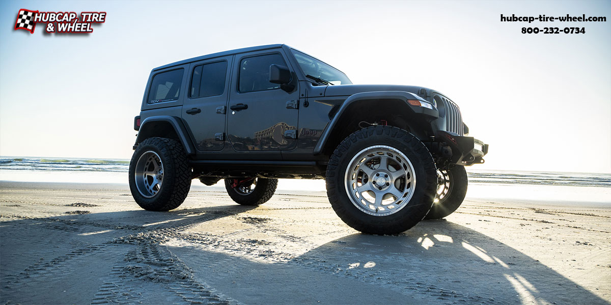 vehicle gallery/2017 jeep wrangler asanti offroad ab816 anvil titanium brushed 22x12 custom aftermarket truck  Titanium Brushed wheels and rims