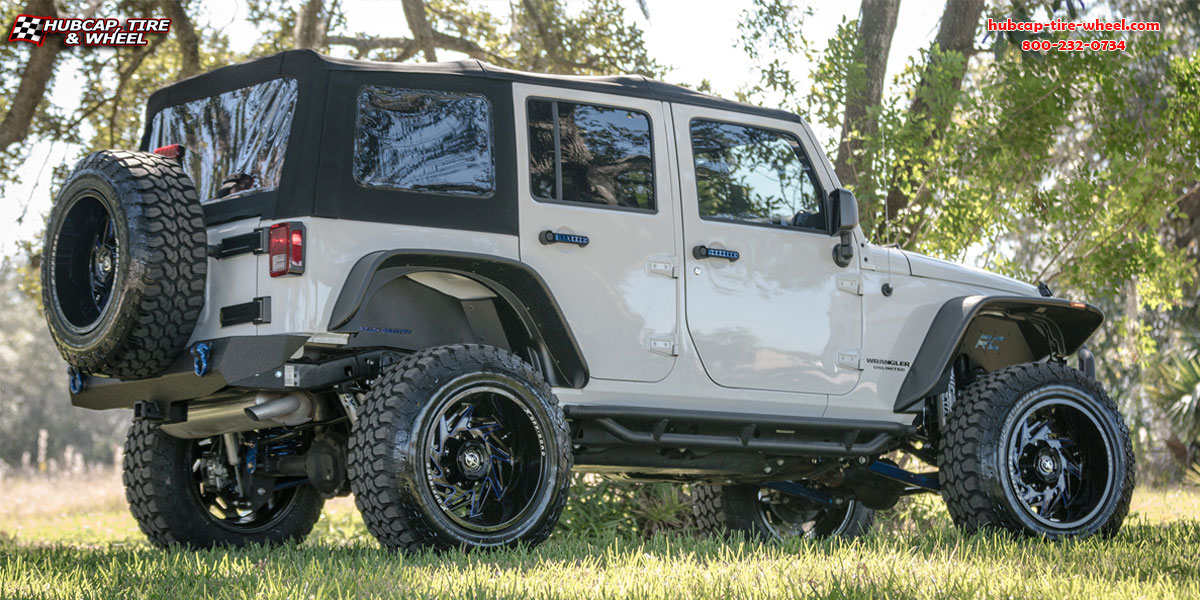 vehicle gallery/2017 jeep wrangler xf 203 black milled 17x9 custom aftermarket truck  Black Milled wheels and rims