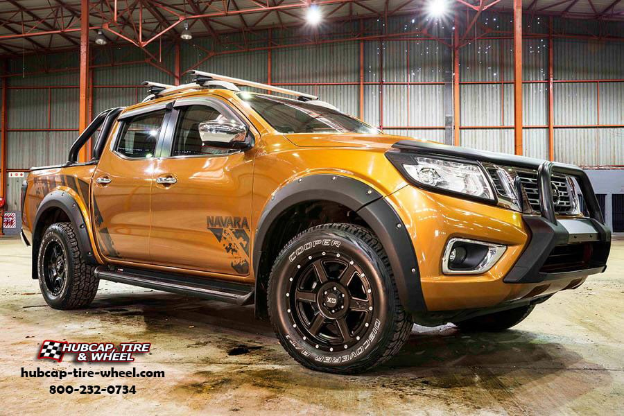 vehicle gallery/nissan frontier xd series xd832 fusion x  Satin Black wheels and rims