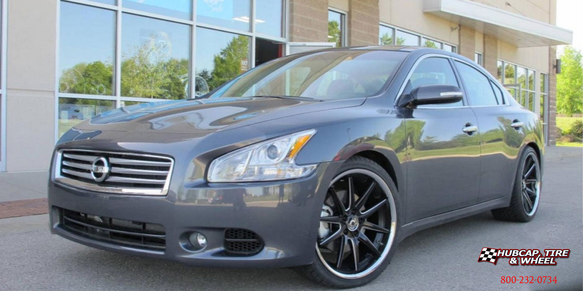 vehicle gallery/2017 nissan sentra asanti black label abl 5 matte black milled stainless steel lip 20x85 custom aftermarket  Matte Black Milled & Stainless Steel Lip wheels and rims