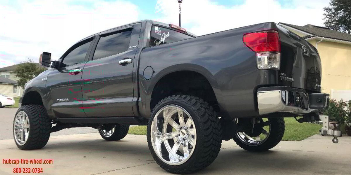 vehicle gallery/2017 toyota tundra mo402 polished 20x10 custom aftermarket truck  Polished wheels and rims