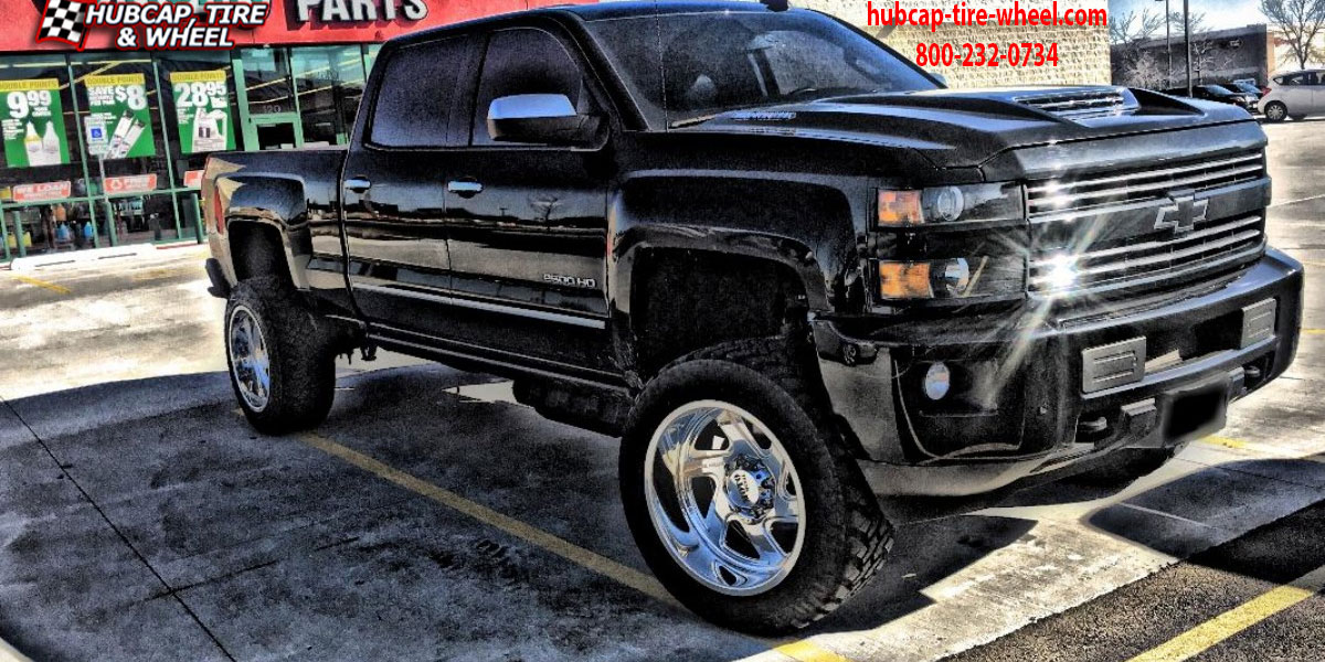 vehicle gallery/2018 chevrolet silverado 1500 hd moto metal mo400 polished 20x10 custom aftermarket truck  Polished wheels and rims