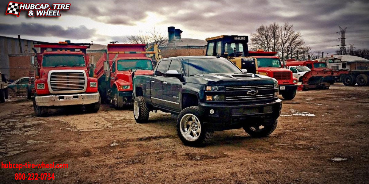 vehicle gallery/2018 chevrolet silverado 1500 hd moto metal mo400 polished 20x10 custom aftermarket truck  Polished wheels and rims