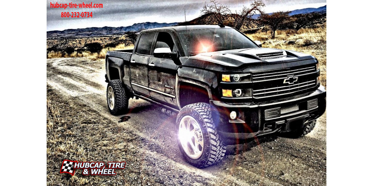 vehicle gallery/2018 chevrolet silverado 1500 hd moto metal mo400 polished 20x10 custom aftermarket truck  Polished wheels and rims