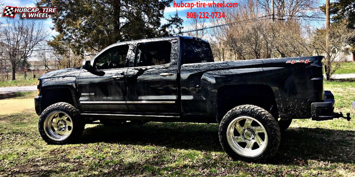 vehicle gallery/2018 chevrolet silverado 1500 hd moto metal mo400 polished 20x10 custom aftermarket truck  Polished wheels and rims