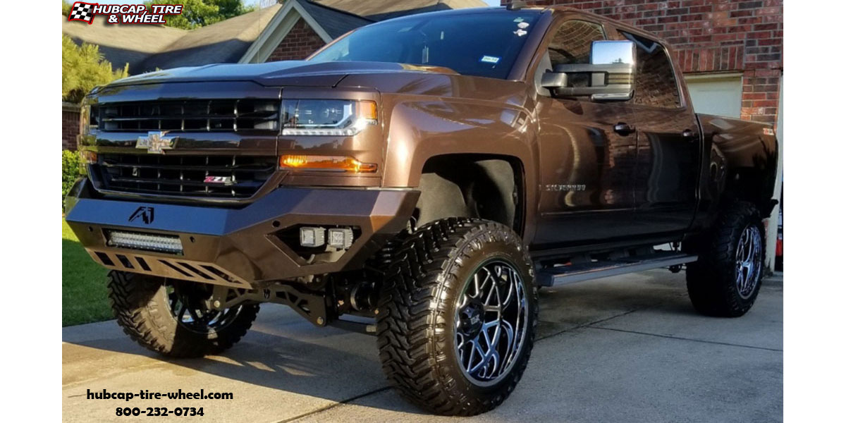 vehicle gallery/2018 chevy silverado xd series xd201 grenade chrome gloss black lip 20x10 custom aftermarket truck  Chrome w/ Gloss Black Lip wheels and rims