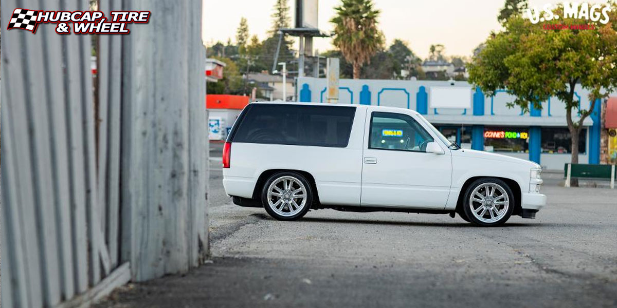 2018 chevy tahoe us mags u130 bullet matte gunmetal milled 20x9.5 custom aftermarket  Matte Gunmetal Milled wheels and rims
