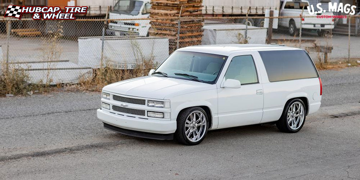 2018 chevy tahoe us mags u130 bullet matte gunmetal milled 20x9.5 custom aftermarket  Matte Gunmetal Milled wheels and rims