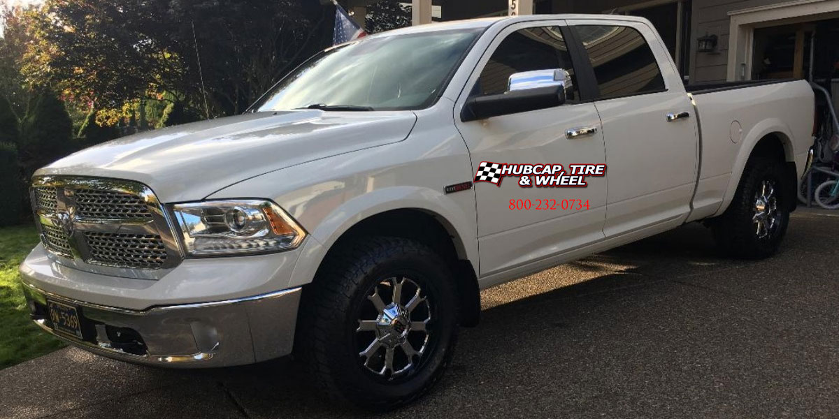 vehicle gallery/2018 dodge ram 2500 xd series xd202 buck 25 chrome 20x10 custom aftermarket  Chrome wheels and rims